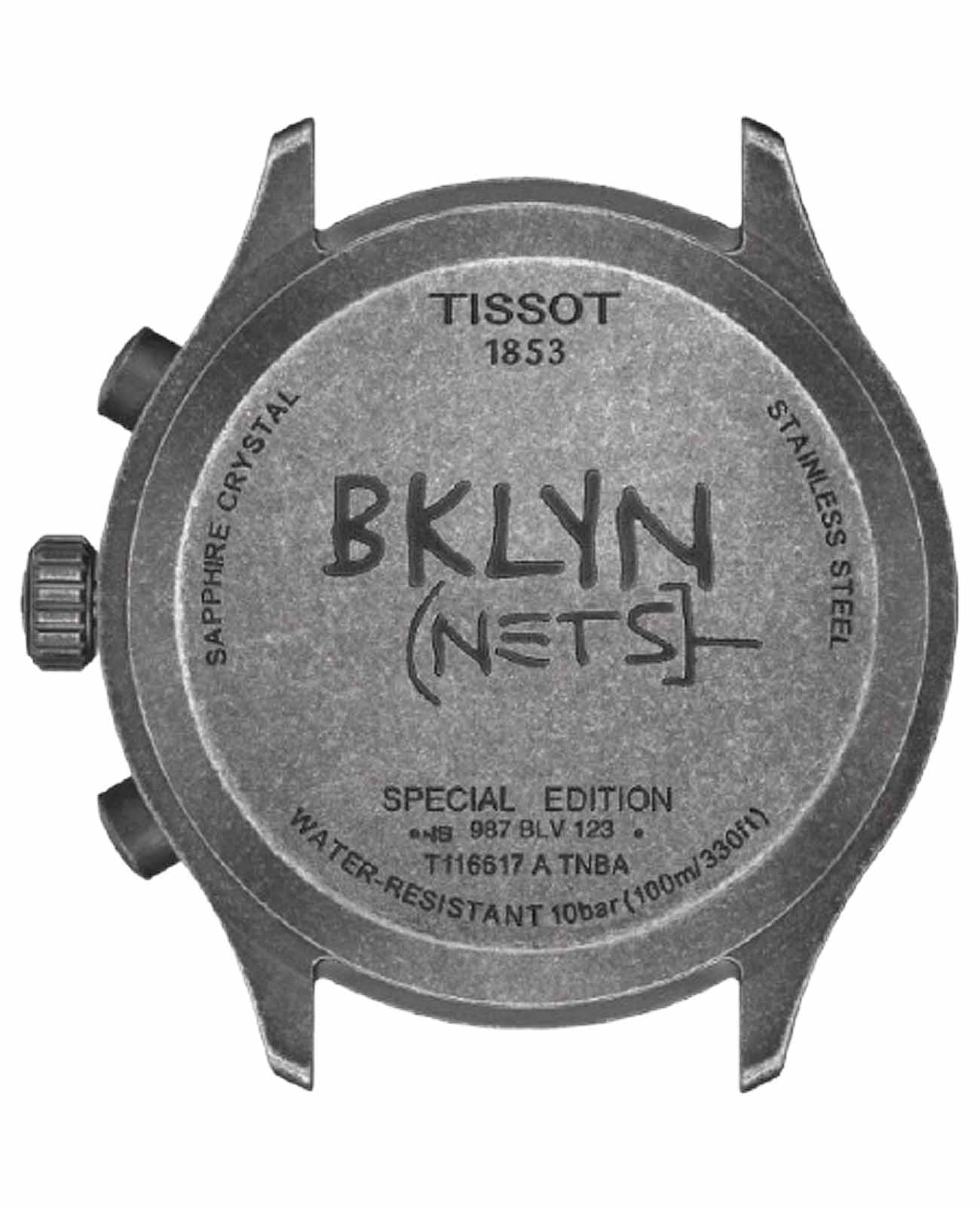 Tissot Tissot chrono XL Brooklyn nets T116.617.37.051.02 швейцария наручные мужские часы заводная головка с логотипом Tissot